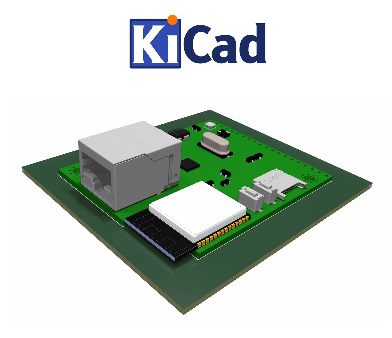 Olimex ESP32-GATEWAY design template voor KiCad 6+
